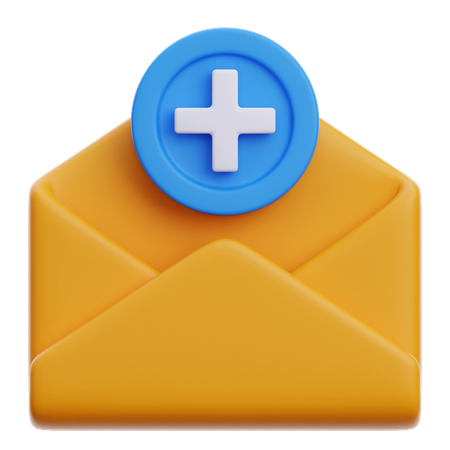 Ajouter un nouvel e-mail  3D Icon