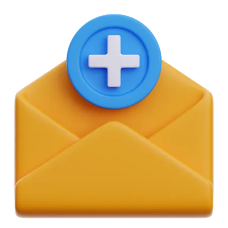 Ajouter un nouvel e-mail  3D Icon