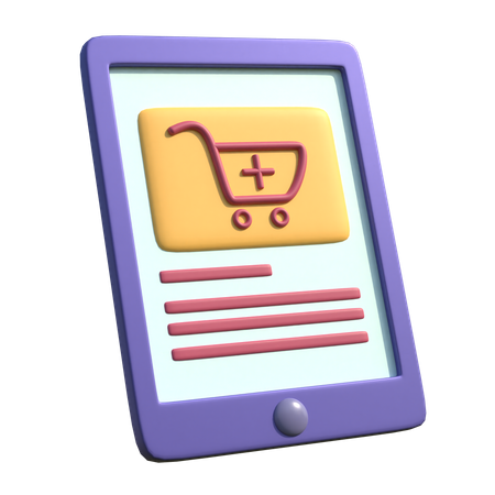 Ajouter un panier  3D Icon