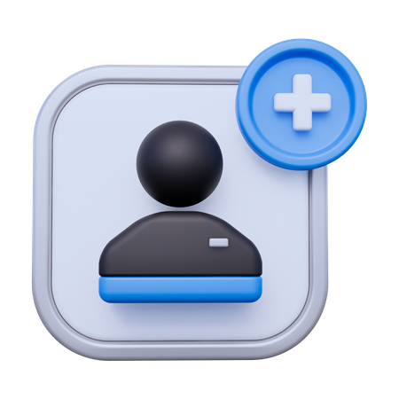 Ajouter un utilisateur  3D Icon