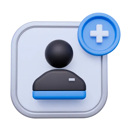 Ajouter un utilisateur  3D Icon