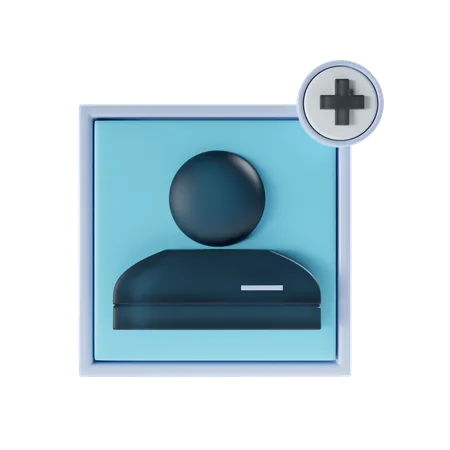 Ajouter un utilisateur  3D Icon