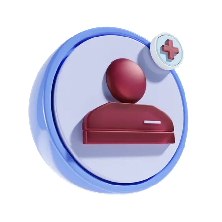 Ajouter un utilisateur  3D Icon