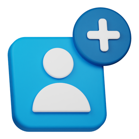 Ajouter un utilisateur  3D Icon