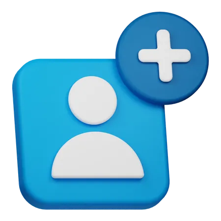 Ajouter un utilisateur  3D Icon