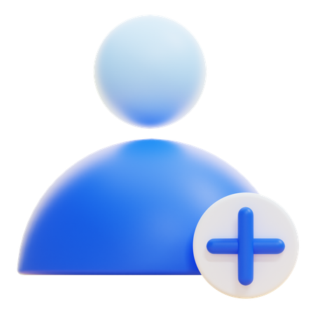 Ajouter un utilisateur  3D Icon