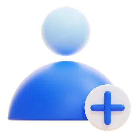 Ajouter un utilisateur  3D Icon