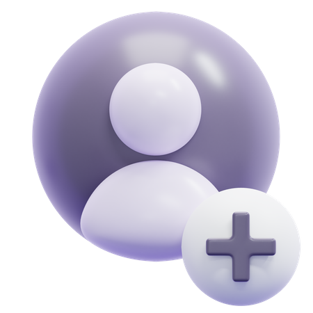 Ajouter un utilisateur  3D Icon