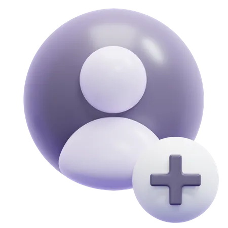 Ajouter un utilisateur  3D Icon