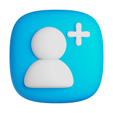 Ajouter un utilisateur  3D Icon