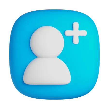 Ajouter un utilisateur  3D Icon