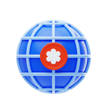 Ajuda global  3D Icon