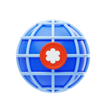 Ajuda global  3D Icon