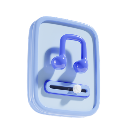 Ajustador de música  3D Icon