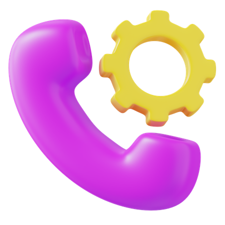 Ajuste de llamada  3D Icon