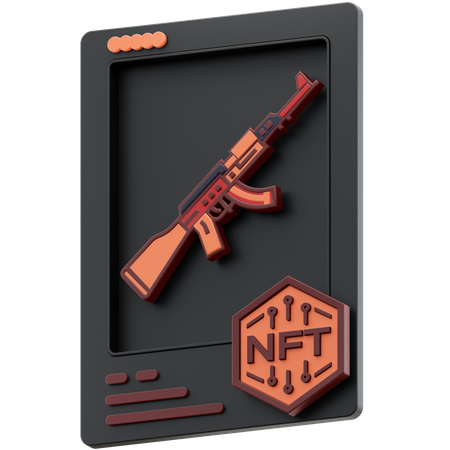 AK-47 NFT  3D Icon