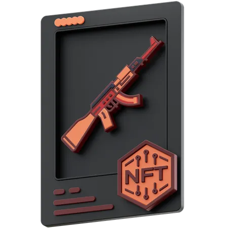 AK-47 NFT  3D Icon