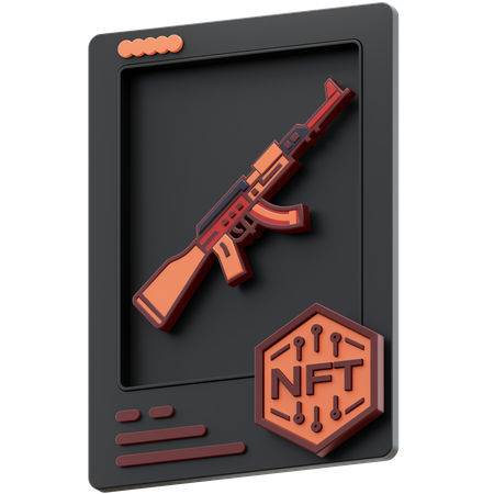 AK-47 NFT 3D Icon