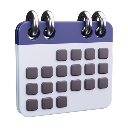 Akademischer Kalender  3D Icon