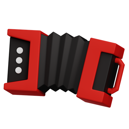 Akkordeon  3D Icon