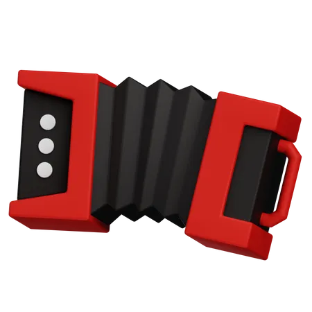 Akkordeon  3D Icon