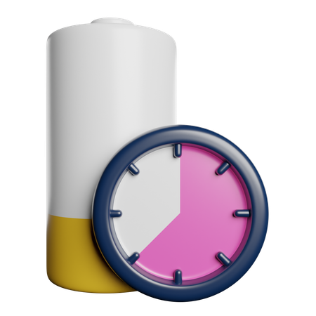 Akkulaufzeit  3D Icon