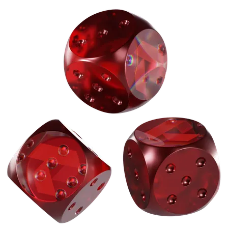 Akt Glass Dice Crypto  3D Icon