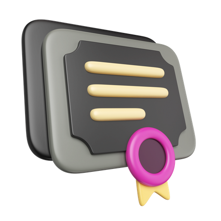 Aktiendokument  3D Icon