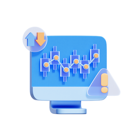 Aktienalarm-Monitor  3D Icon