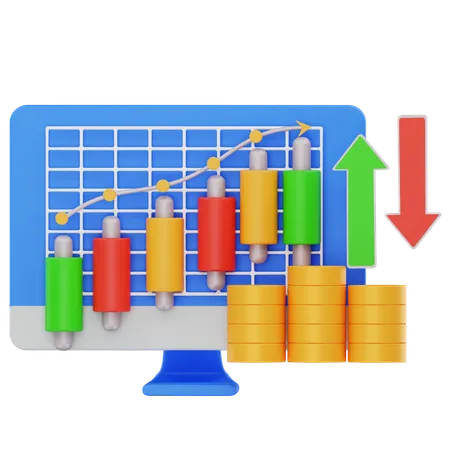 Aktienmarkt  3D Icon