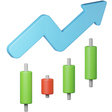 Aktienmarkt  3D Icon