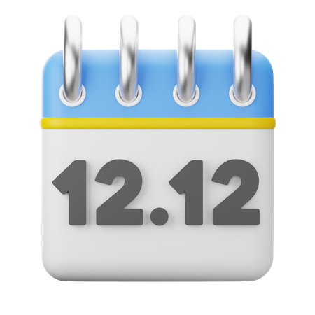 Dezember Promo-Kalender 3D-Symbol  3D Icon