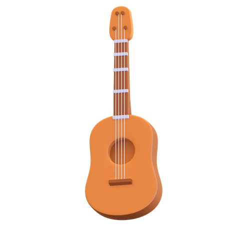 Akustische Gitarre  3D Illustration