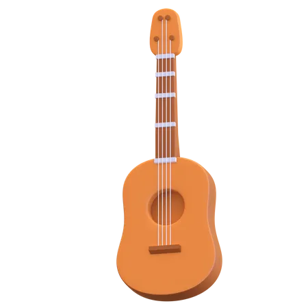 Akustische Gitarre  3D Illustration