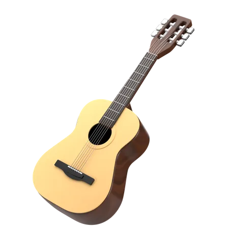 Akustische Gitarre  3D Icon