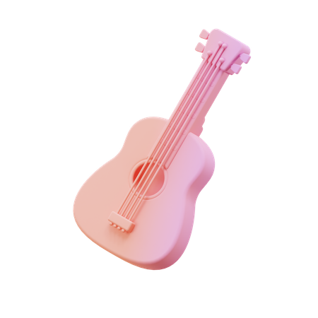 Akustische Gitarre  3D Illustration