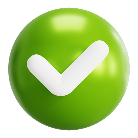 Akzeptiert  3D Icon