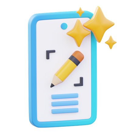 AL-betriebener Notizassistent  3D Icon