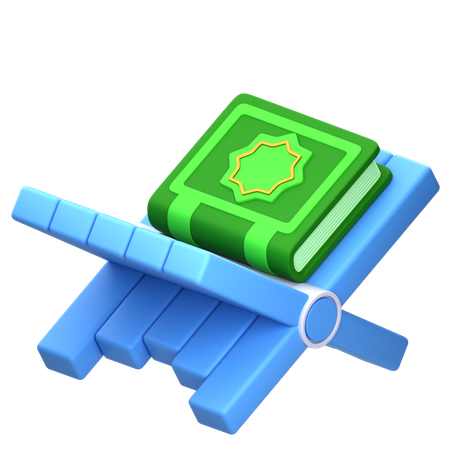 Support de livre du Coran  3D Icon