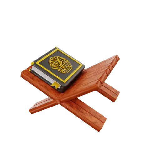 3 D Islamic Closed Quran Book Icon Illustration Object 3D Icon