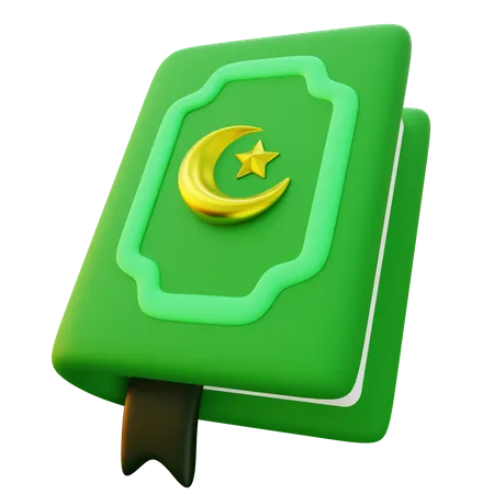 3 D Illustration Of Quran Scripture 3D Icon