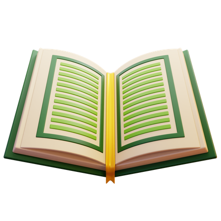 Al Quran Book Open  3D Icon