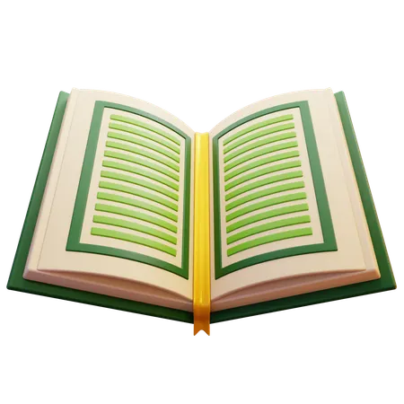Al Quran Book Open  3D Icon