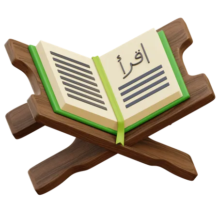 Al Quran Buch lesen  3D Illustration