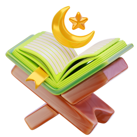 Al-Quran geöffnet  3D Icon