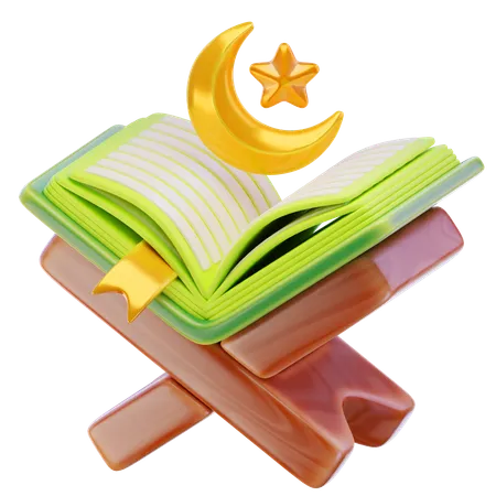 Al-Quran geöffnet  3D Icon