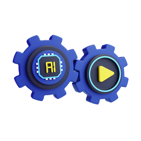 Al Video Generator  3D Icon