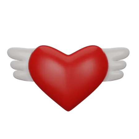 Ala del corazon  3D Icon