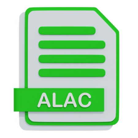 Arquivo alac  3D Icon