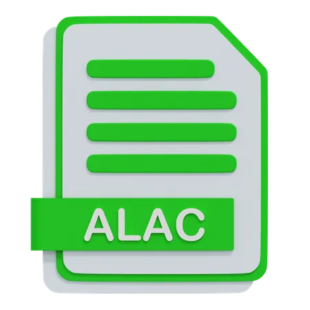 Alac-Datei  3D Icon